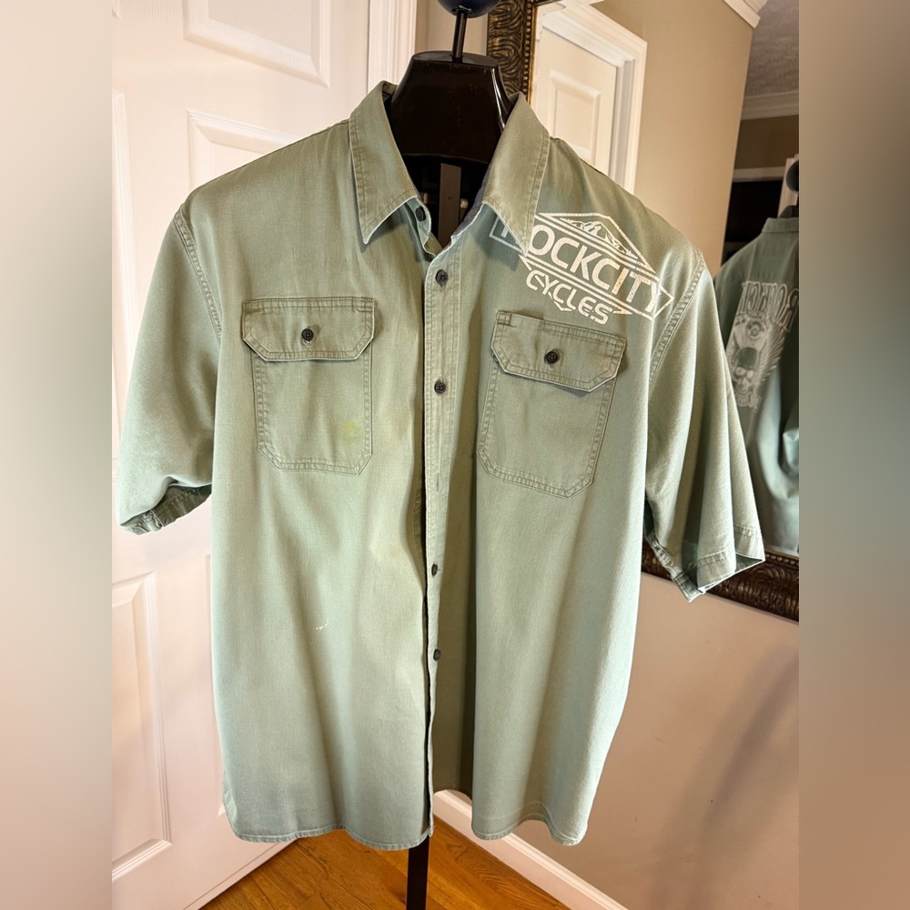 Rock City Cycles Flex Comfort Gray Shirt
